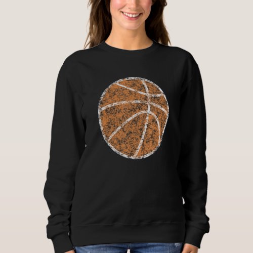 Basketball Ball Silhouette Basketball Ball Sports  Sweatshirt