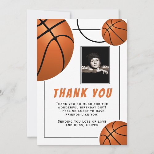 Basketball Ball Sports Birthday Photo 