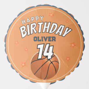 Basketball Ball Sports Happy Birthday Balloon