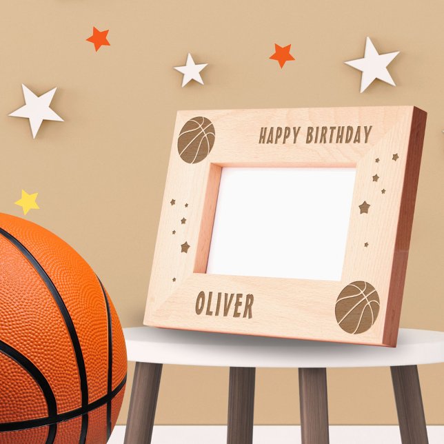 Basketball Ball Sports Happy Birthday Engraved Frames (Creator Uploaded)