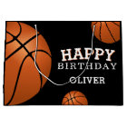 Basketball Ball Sports Happy Birthday Name