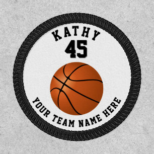 Basketball Ball Sports Player Name Team Number Patch