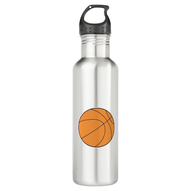 Basketball Ball Stainless Steel Water Bottle (Front)