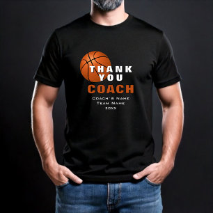 Basketball Ball Thank you Coach T-Shirt
