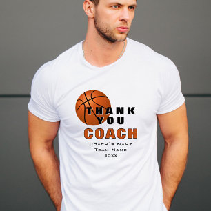 Basketball Ball Thank you Coach T-Shirt