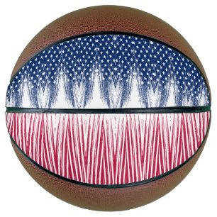 Basketball ball with beautiful strokes .