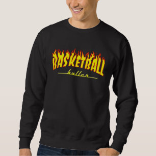 Basketball Baller on Fire Sweatshirt