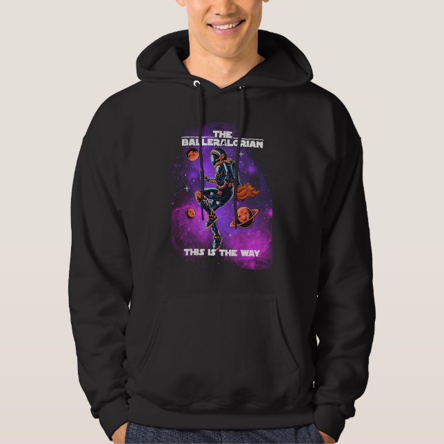 Basketball Balleralorian Astranaut Graphics Hoodie (Front)