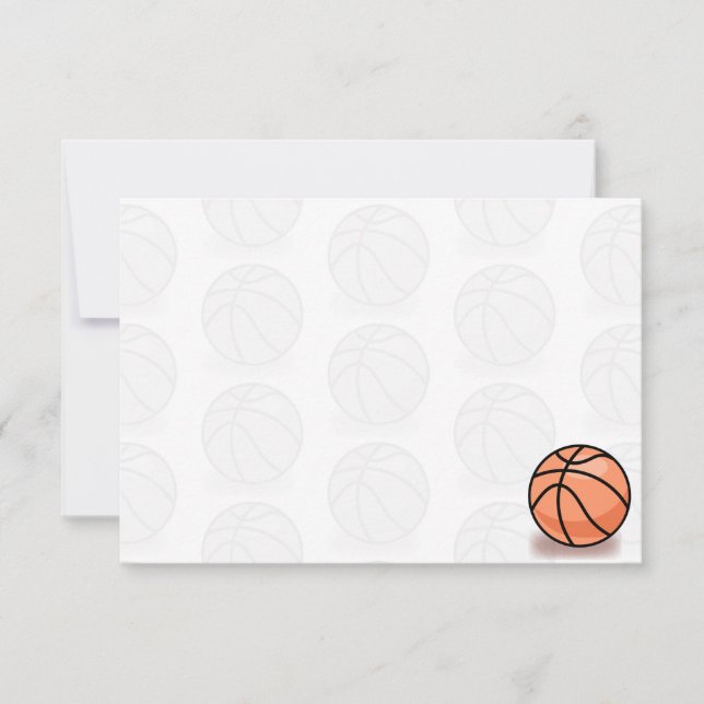 Basketball Balls Blank Note Card (Front)