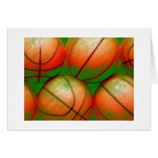 Basketball Balls Cards (Front Horizontal)