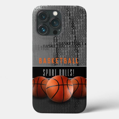 Basketball Balls  Sport Rules iPhone 13 Pro Case