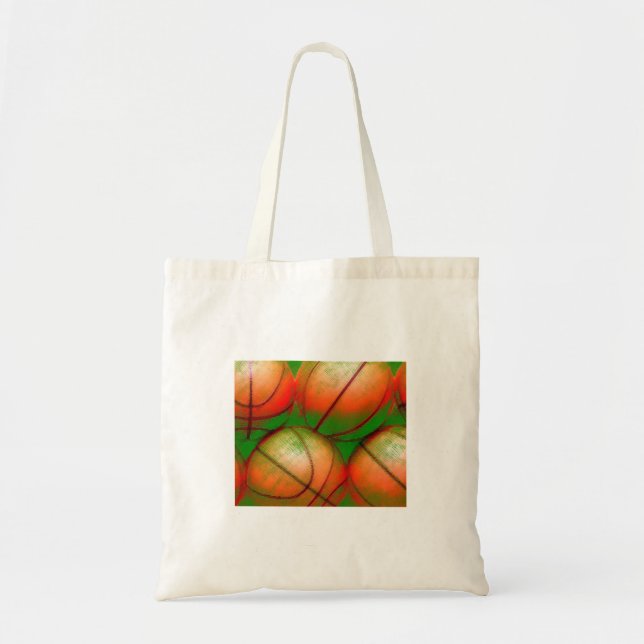 Basketball Balls Tote Bag (Front)