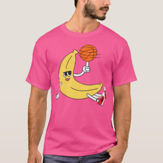 Basketball Banana Cartoon T-Shirt