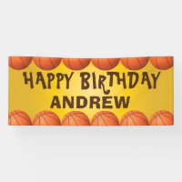 Basketball banner for birthday or any occasion