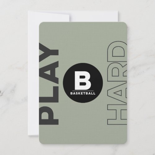 BASKETBALL Bar Bat Mitzvah Classic Invitations