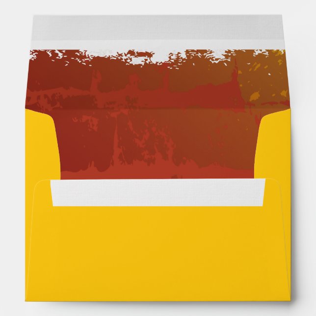 Basketball Bar Mitzvah Invitation Envelope (Back (Bottom))