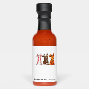 Basketball Baseball Football Sports Easter Bunny R Hot Sauces