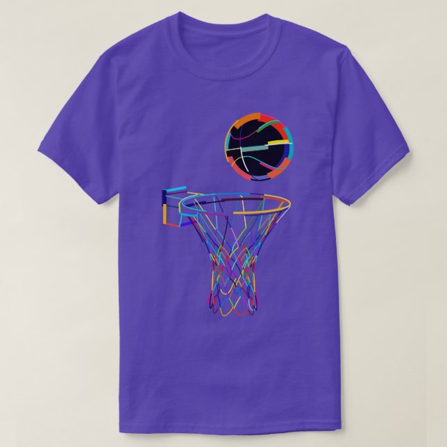 Basketball   Basketball Colorful  T-Shirt (Design Front)