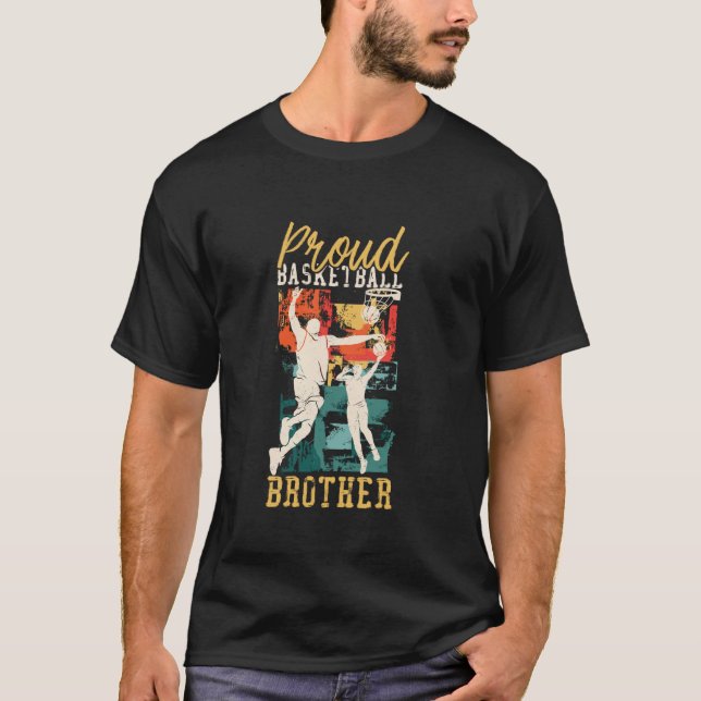 Basketball Bball Brother Family Matching Proud Bas T-Shirt (Front)