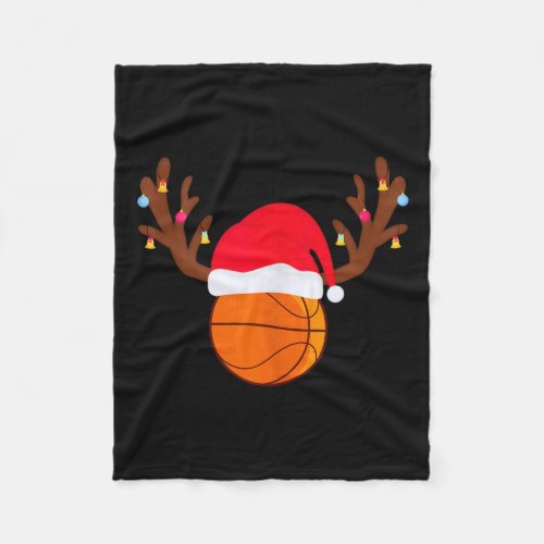 Basketball Bball Christmas Tank Top  Fleece Blanket