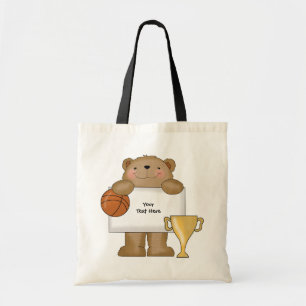 Basketball Bear Bulletin (customizable) Tote Bag