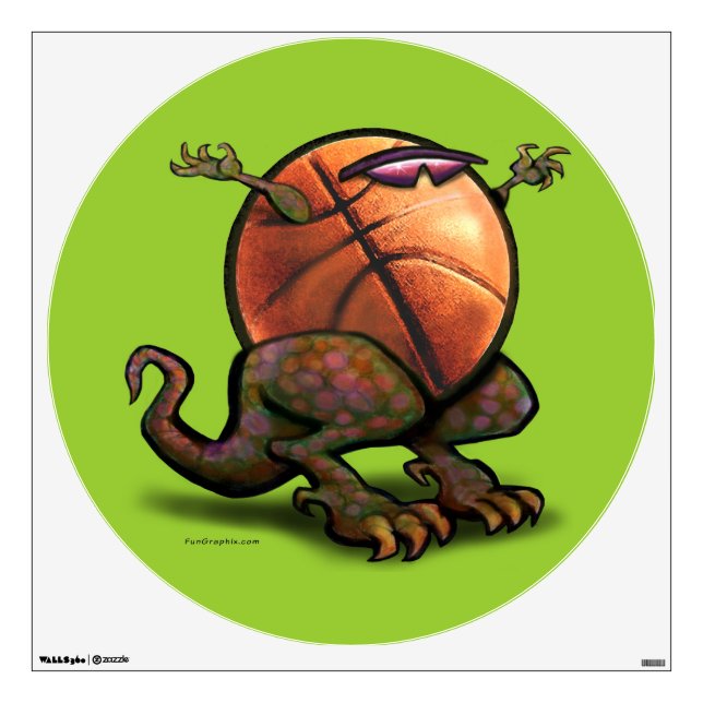 Basketball Beast Wall Decal (Front)