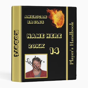Basketball Binder with Player's Name And Picture