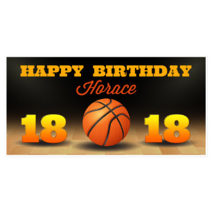 Basketball Birthday Banner Party Decor Any Age