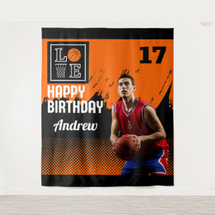 Basketball Birthday, Basketball Player Backdrops