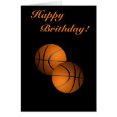Basketball Birthday Card (Front)