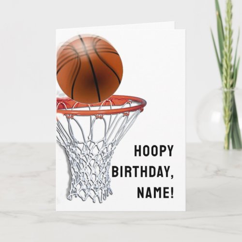 Basketball Birthday Card