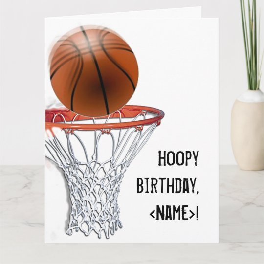 Basketball Birthday Card Zazzle Com