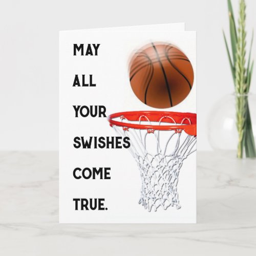 Basketball Birthday Card