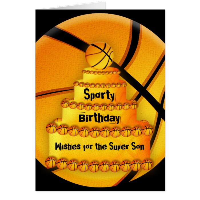 Basketball birthday card