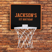 Basketball Birthday Decoration Mini Basketball Hoop at Zazzle