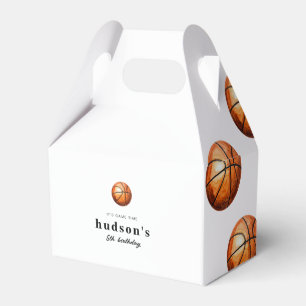 Basketball Birthday Favor Boxes