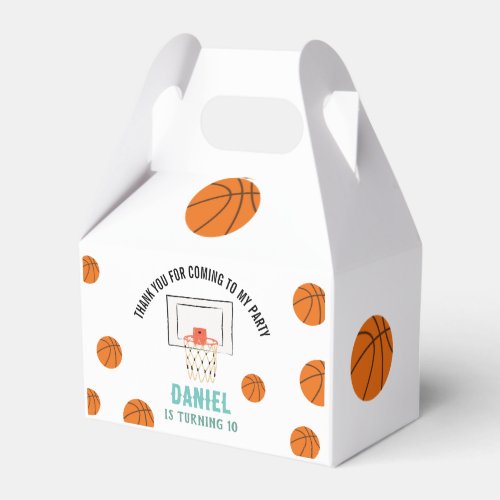 Basketball Birthday Favor Boxes