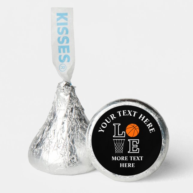 Basketball Birthday Gift, Basketball Girl Player Hershey®'s Kisses® (Front)