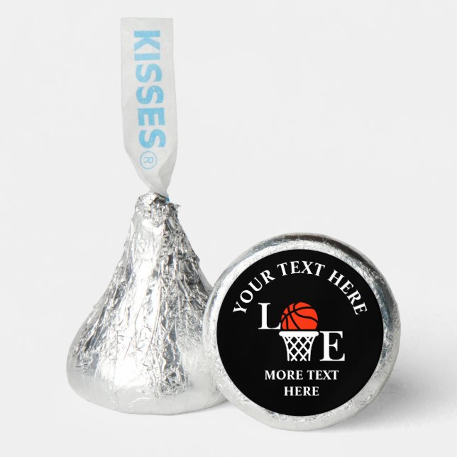 Basketball Birthday Gift, Basketball Girl Player Hershey®'s Kisses® (Front)
