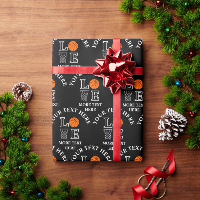 Basketball Birthday Gift, Basketball Girl Player Wrapping Paper (Holiday Gift)