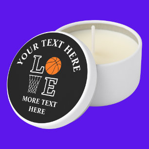 Basketball Birthday Gift, Basketball Player Mini Candle Favors