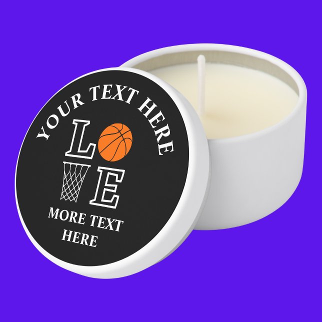 Basketball Birthday Gift, Basketball Player Mini Candle Favors (Creator Uploaded)