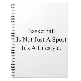 Basketball Birthday Gift For Team With Quote Notebook