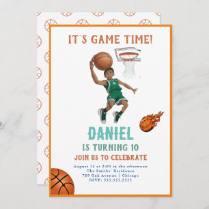 Basketball Birthday Invitation