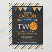 Basketball Birthday Invitation (Front/Back)