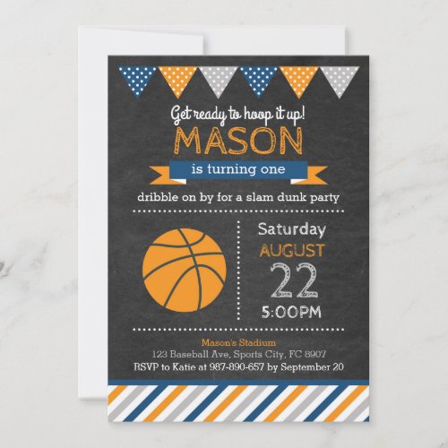 Basketball Birthday Invitation