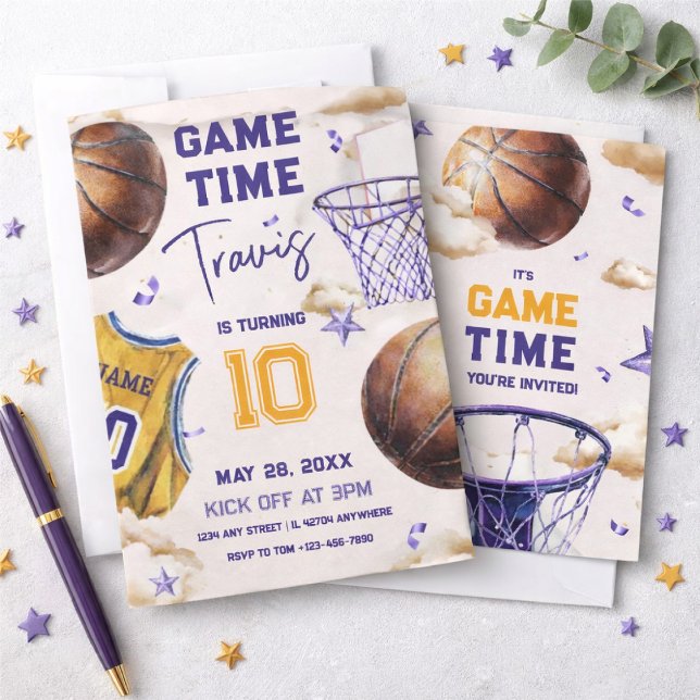 basketball birthday invitation (Creator Uploaded)