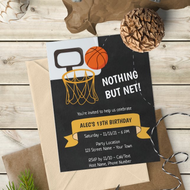Basketball Birthday Invitation (Creator Uploaded)