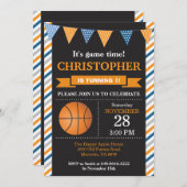 Basketball Birthday Invitation 1st Birthday Party (Front/Back)