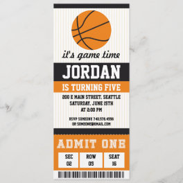 Basketball Birthday Invitation Birthday Party Boys